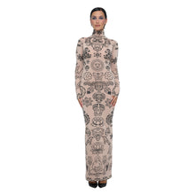 Load image into Gallery viewer, DIVINE HIGH ROLL NECK MAXI DRESS
