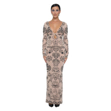Load image into Gallery viewer, PUSHKA PAINT TEARDROP MAXI DRESS
