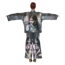 Load image into Gallery viewer, LOTUS LADY BUTTON KIMONO JACKET
