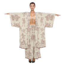 Load image into Gallery viewer, INDIAN PAINT BRUSH SUNSET KIMONO
